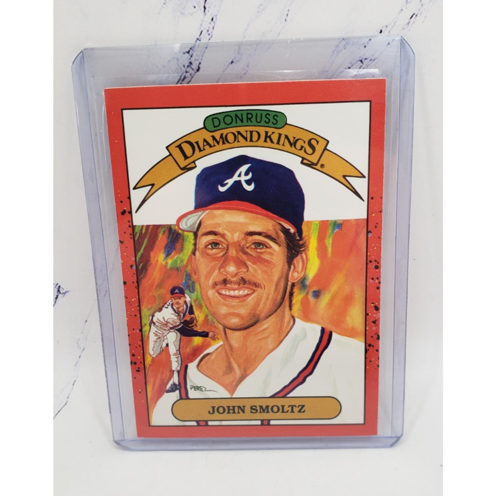1990 Donruss Diamond Kings #8 John Smoltz Atlanta Braves